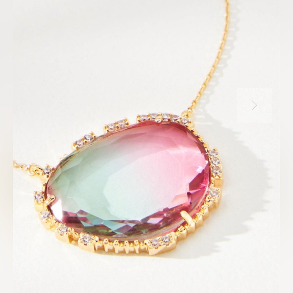 NWT! ANTHROPOLOGIE X ZEYZEY JEWELRY NECKLACE! 24K GOLD PLATED! STUNNING! - Picture 4 of 7